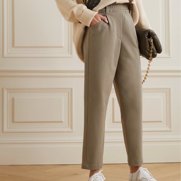 Brunello Cucinelli Pants - Brunello Cucinelli Pants Military Green Relax Pull On Style Size 8 New Tag $1950